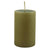 Medium Pillar Candle - Olive Green