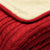 Cable Knit Throw Red