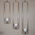 Three sizes available in oblong brass pendant light 