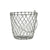Conical handled basket metallic wire for indoor uses and display