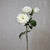 Faux Rose Stem - White